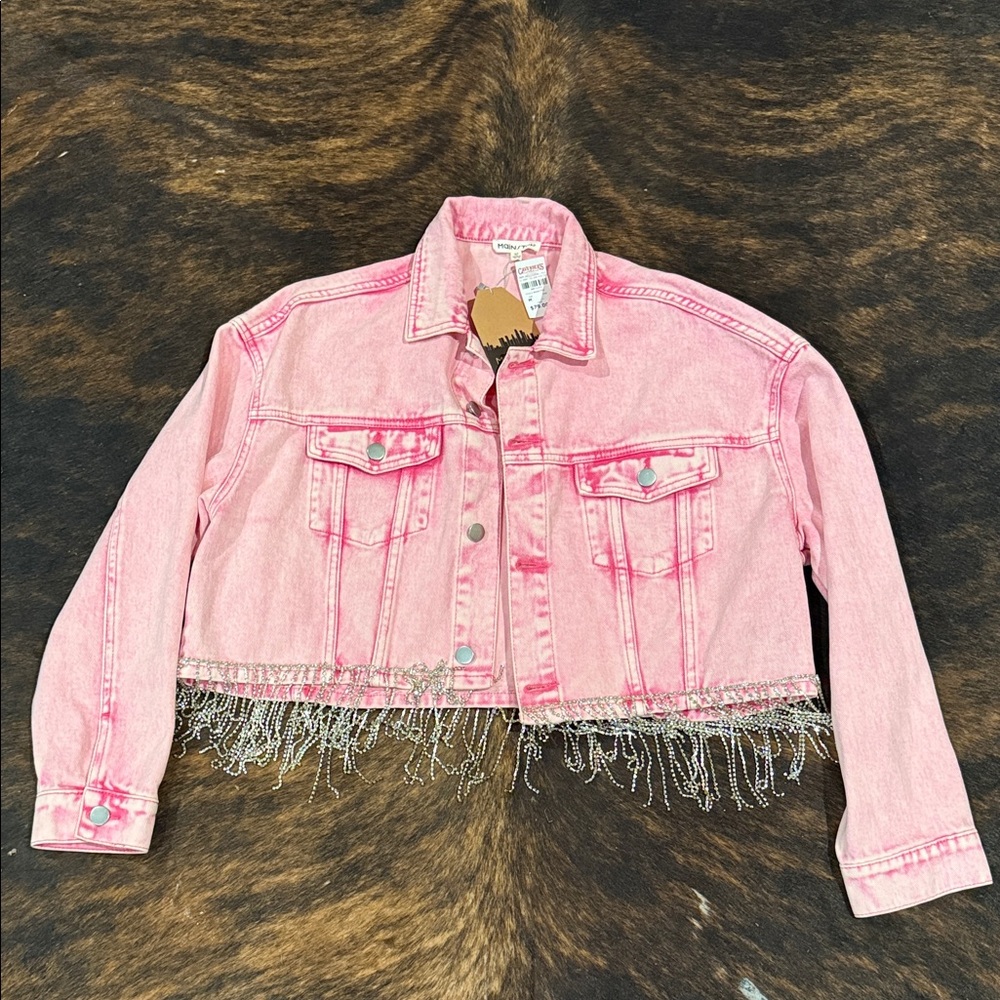 Main Strip Pink Tie-Dye Jacket